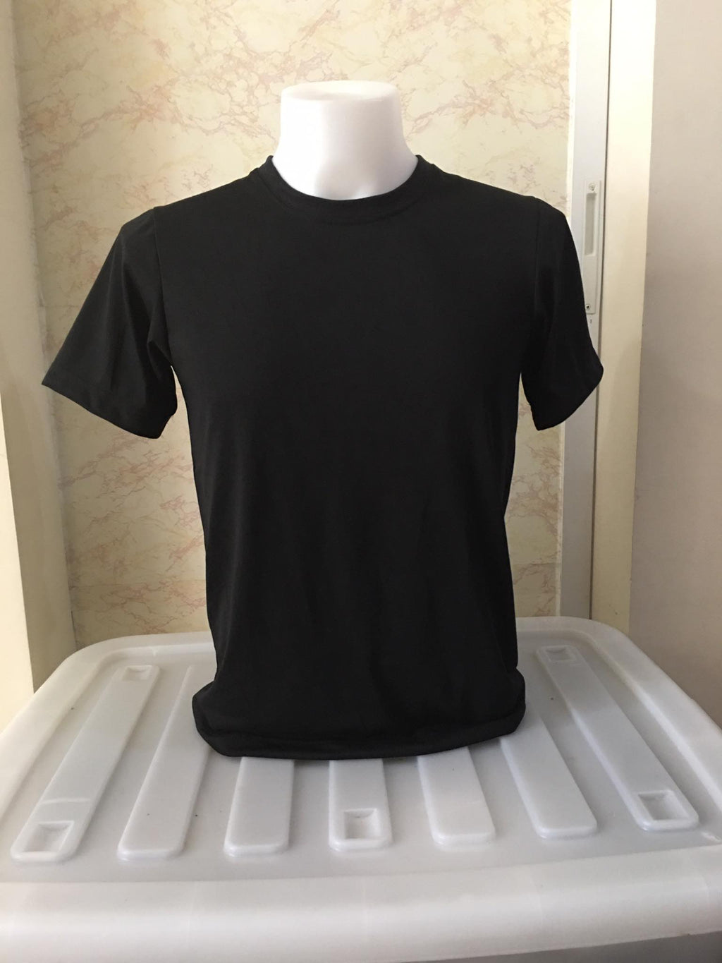 Plain T-Shirt Cotton Jersey Black