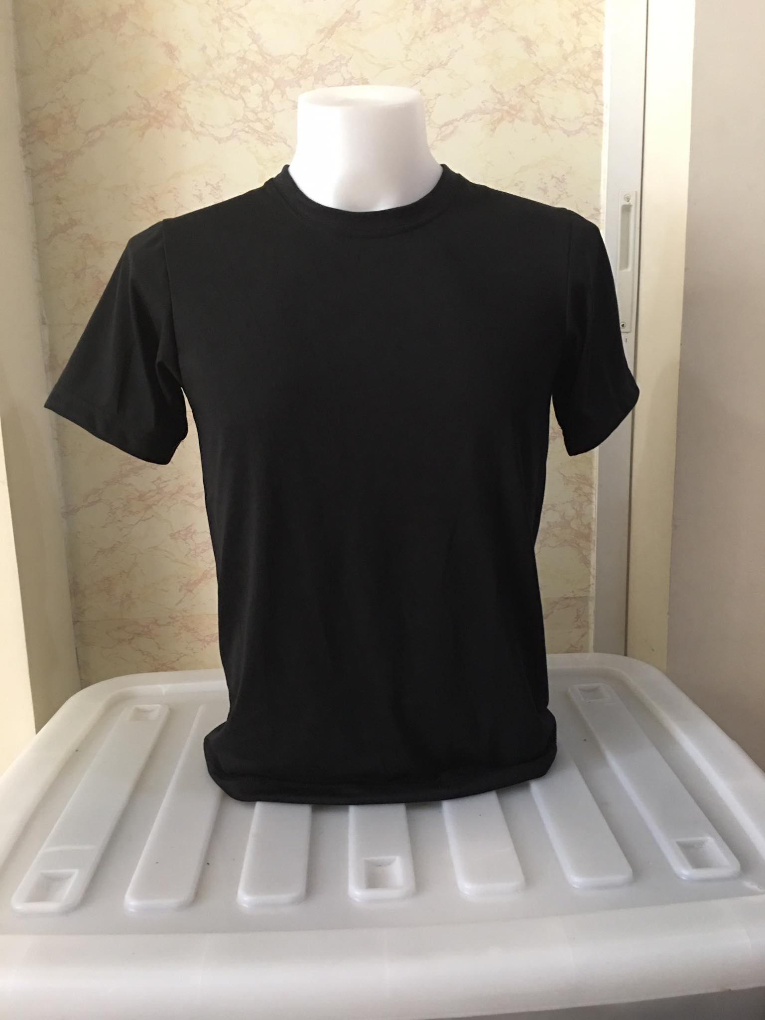 Plain T-Shirt Cotton Jersey Black