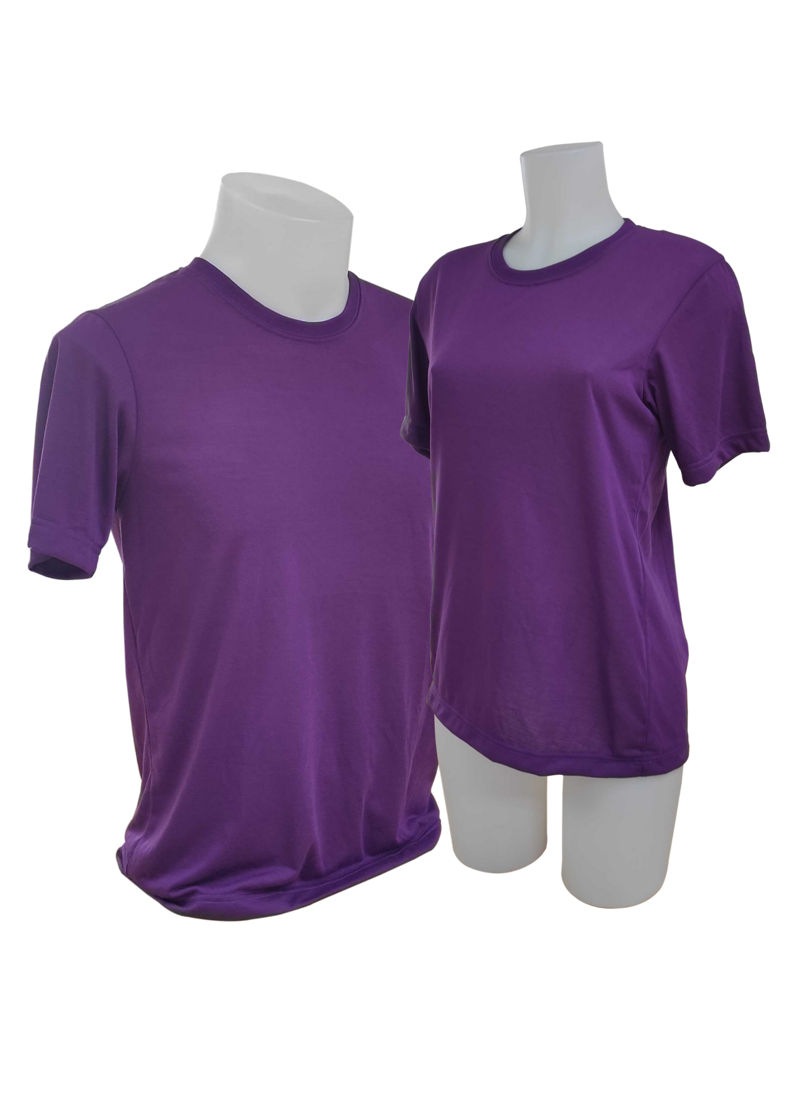 Plain T-Shirt Cotton Jersey Purple
