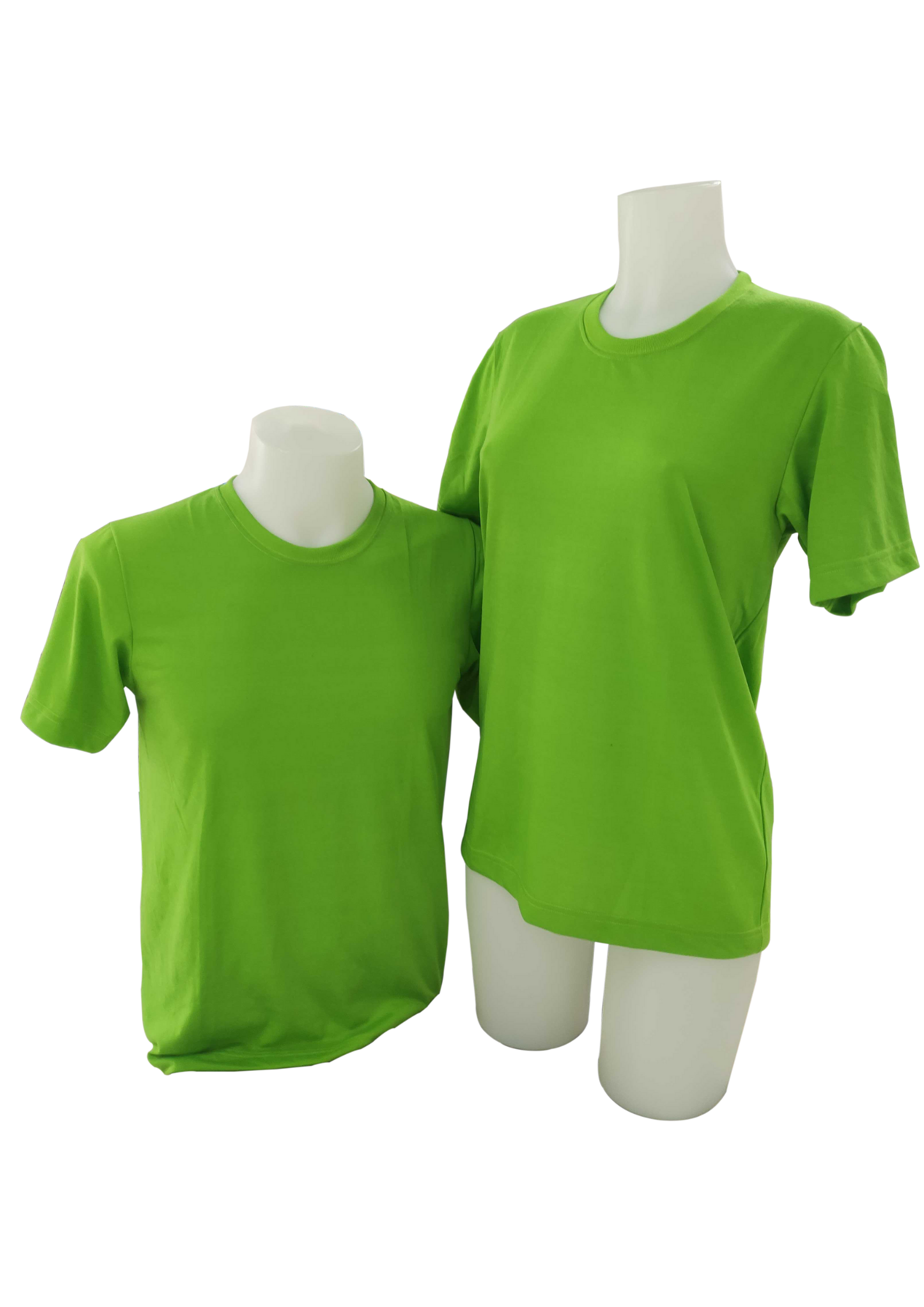 Plain T-Shirt Cotton Jersey Lime Green