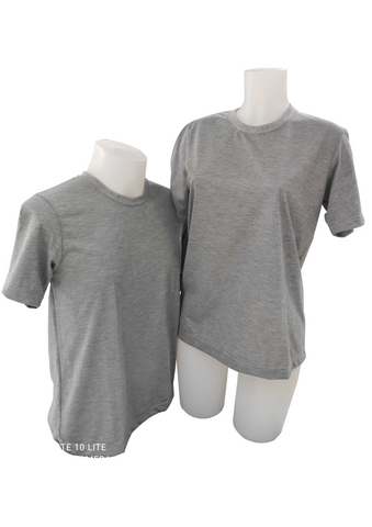 Plain T-Shirt Cotton Jersey Light Gray