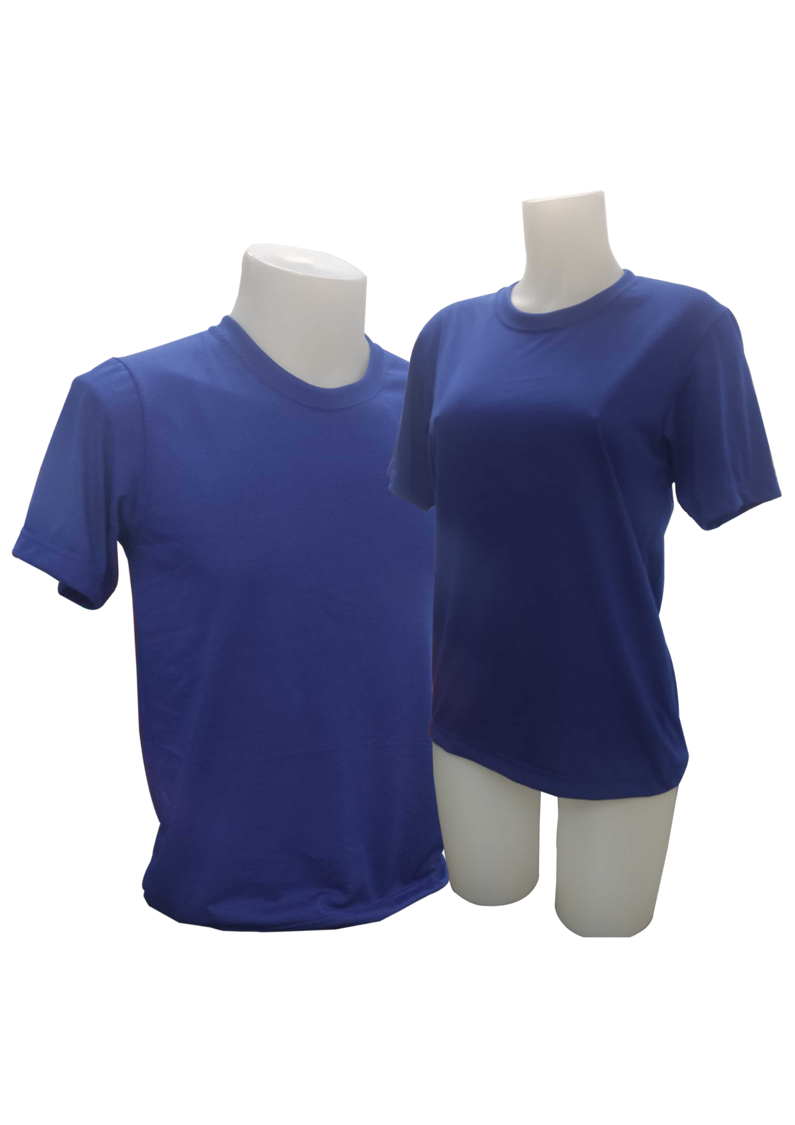 Plain T-Shirt Cotton Jersey Blue