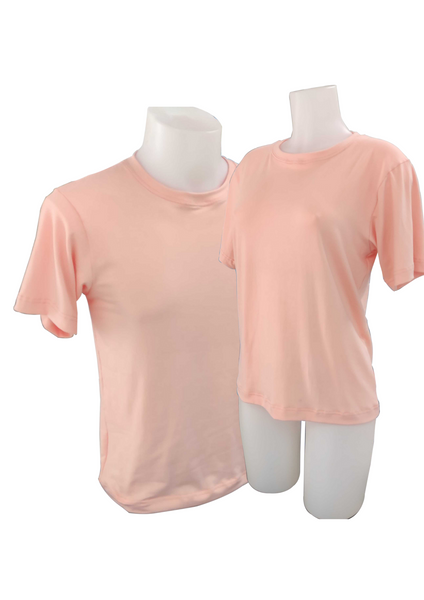 Plain T-Shirt Cotton Spandex Coral