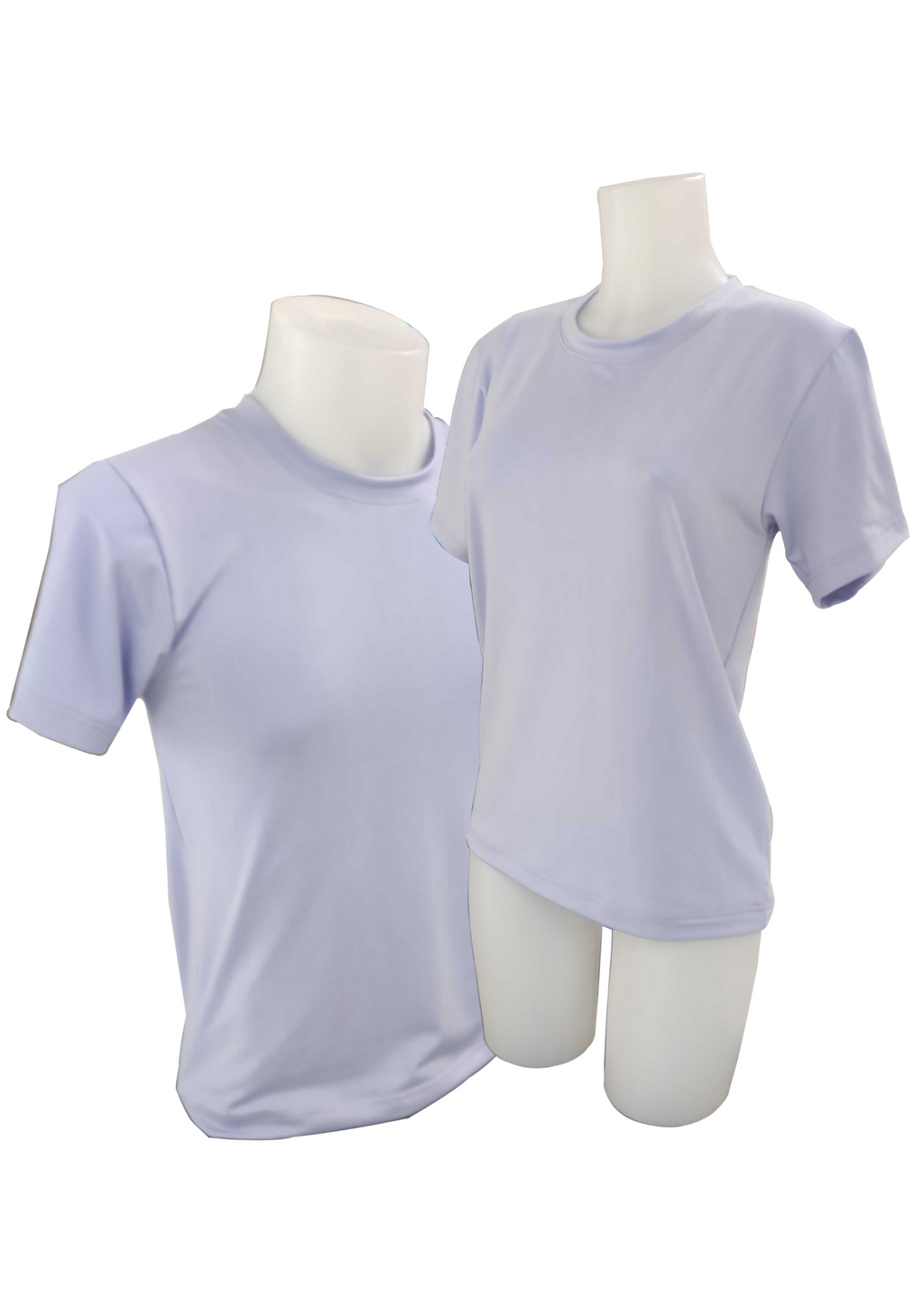 Plain T-Shirt Cotton Spandex Lavender