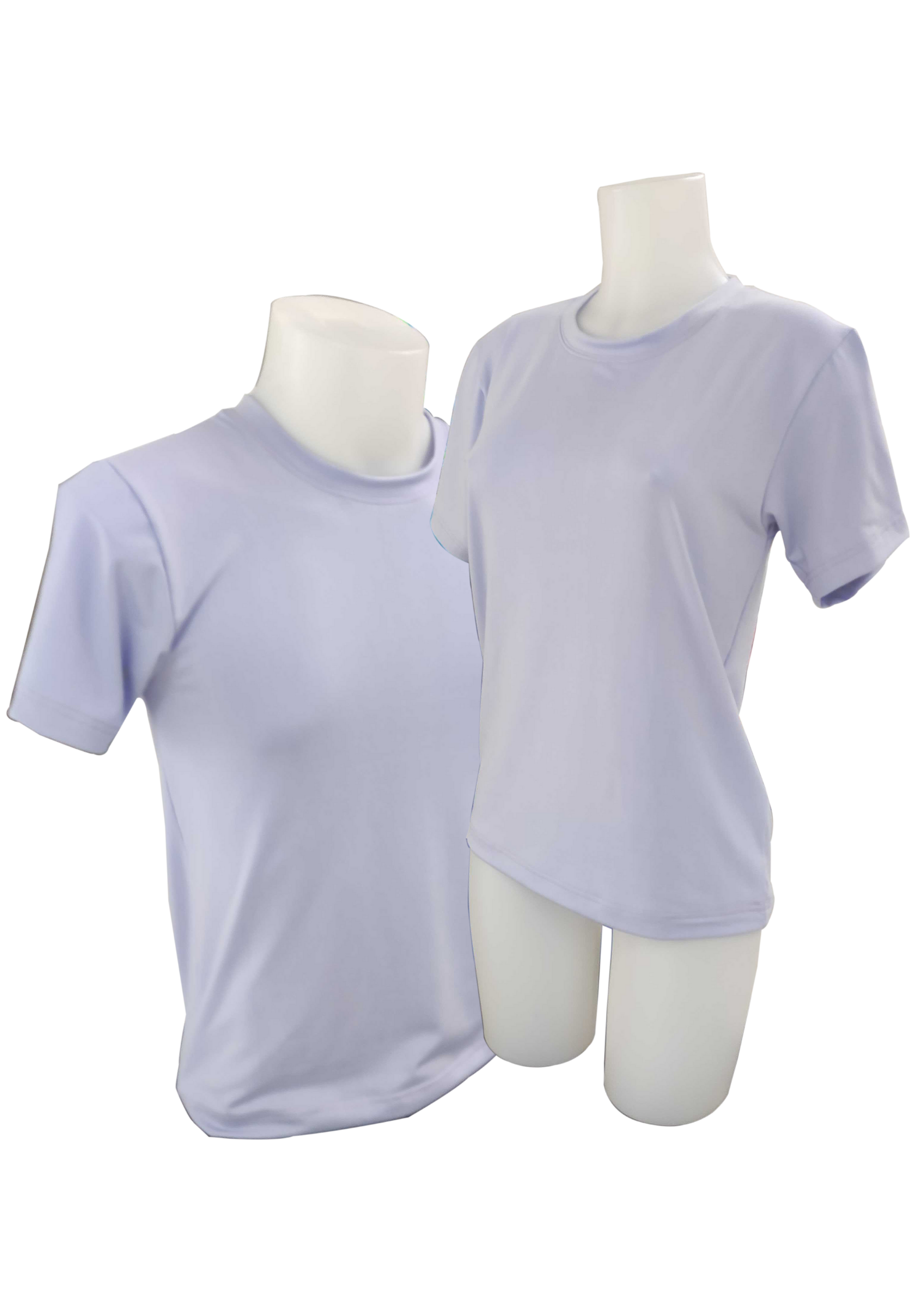 Plain T-Shirt Cotton Spandex Lavender