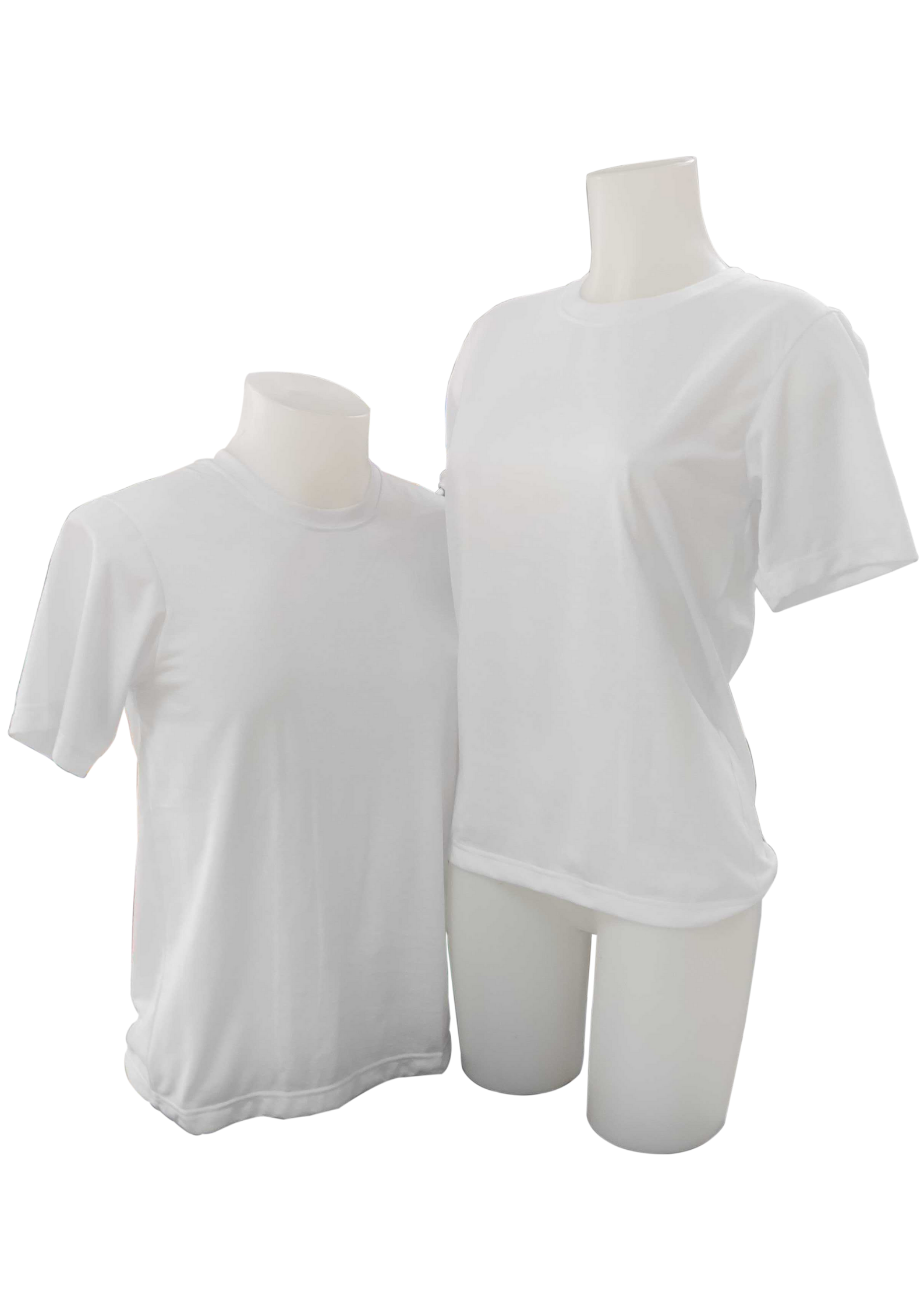 Plain T-Shirt Cotton Spandex Off White
