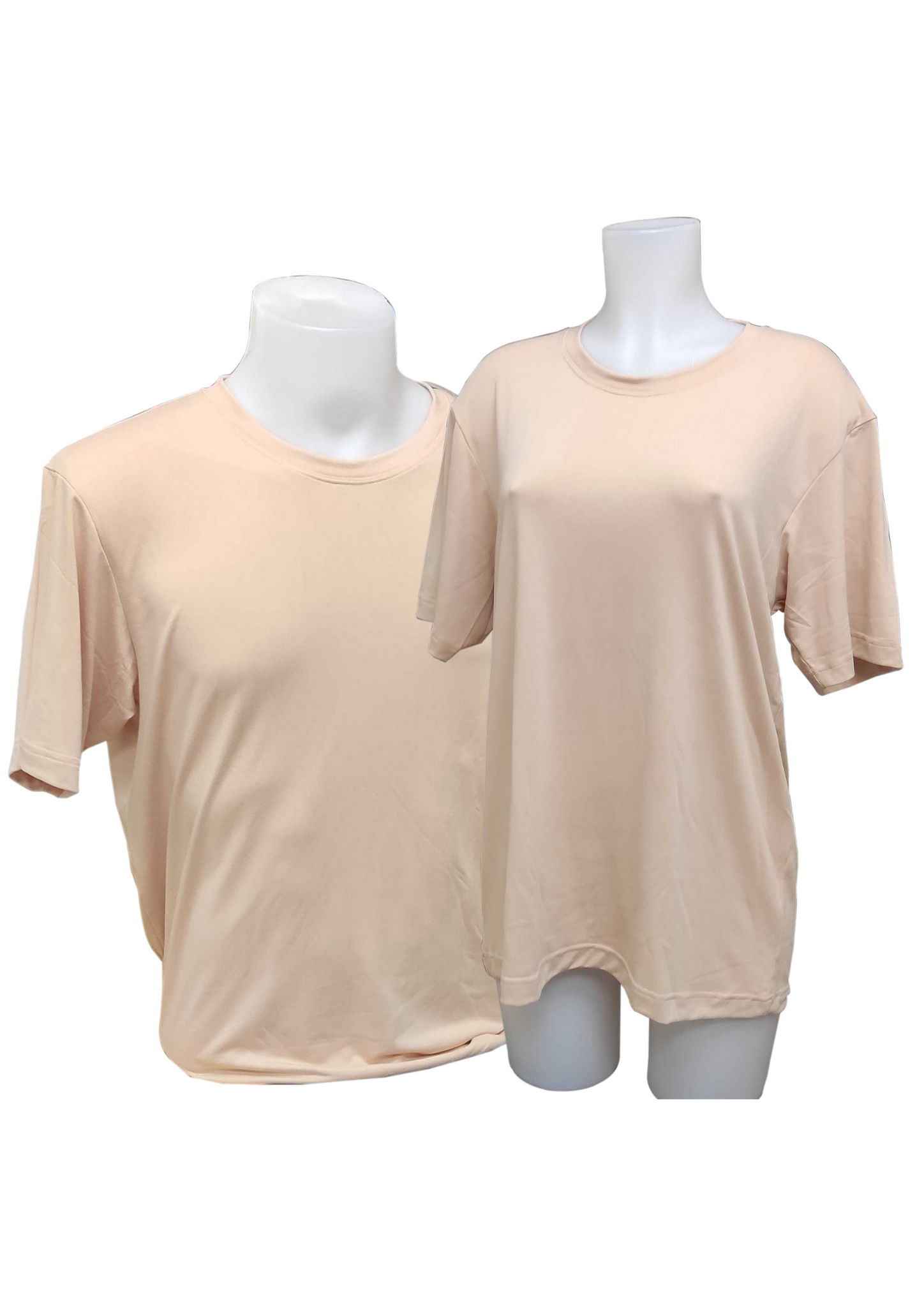 Plain T-Shirt Cotton Spandex Peach