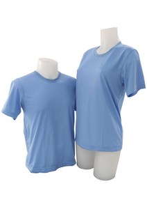 Plain T-Shirt Cotton Jersey Sky Blue