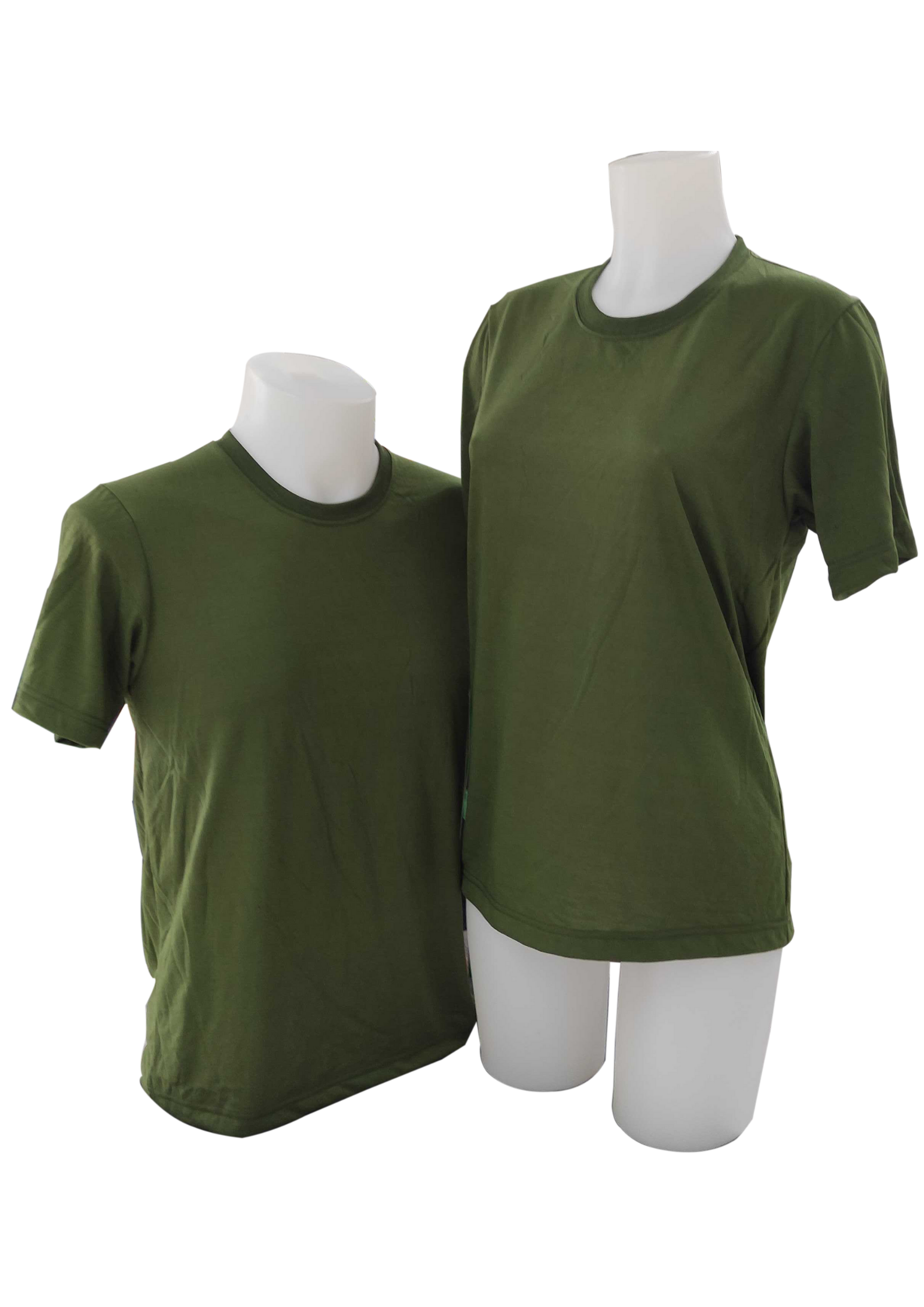Plain T-Shirt Cotton Jersey Moss Green