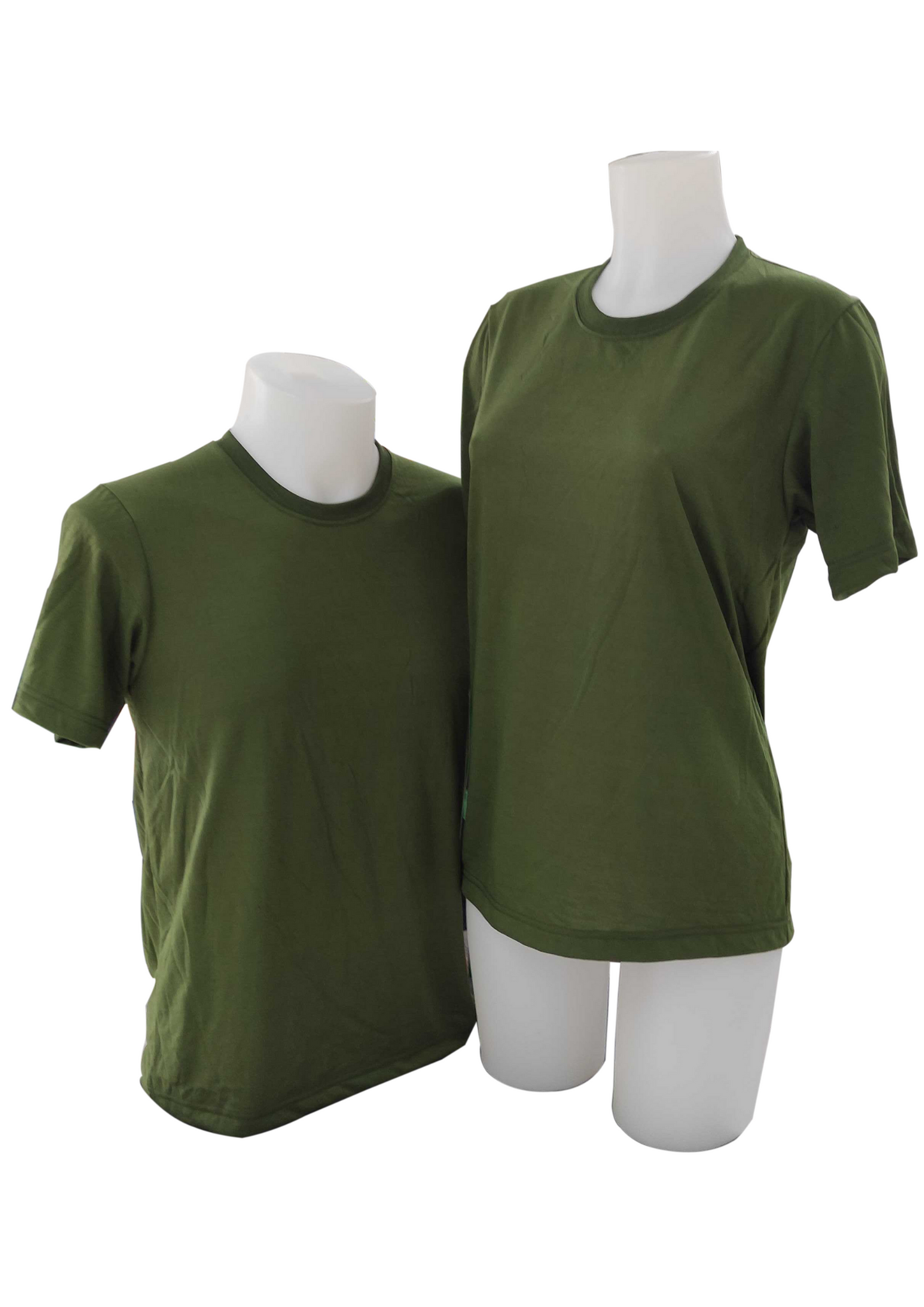 Plain T-Shirt Cotton Jersey Army Green