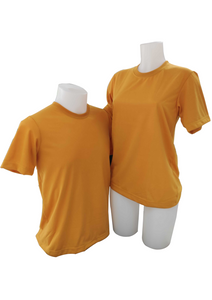 Plain T-Shirt Cotton Jersey Mustard