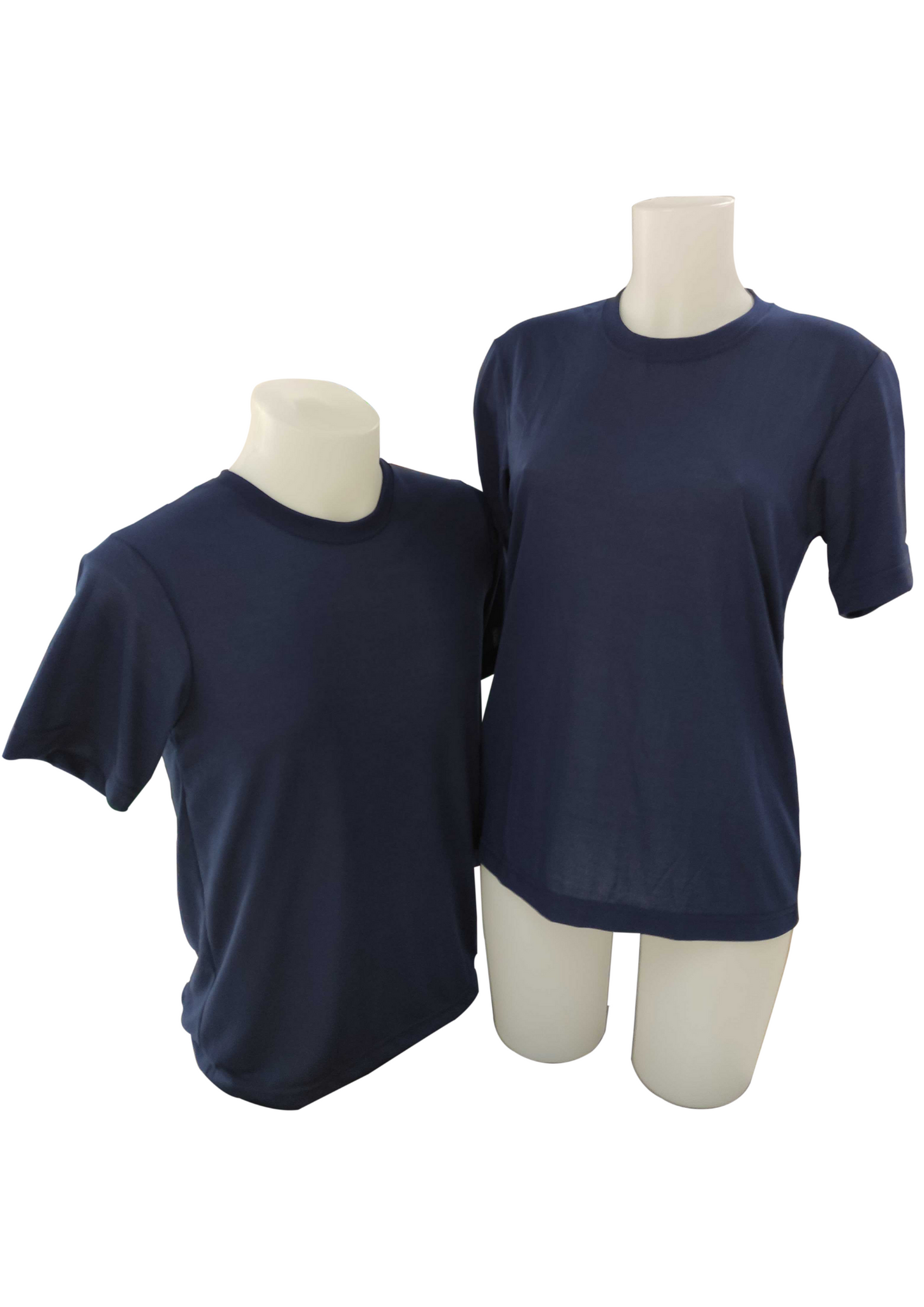 Plain T-Shirt Cotton Jersey Navy Blue