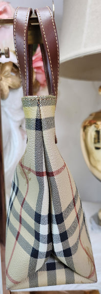 PRELOVED Burberry Vintage Checkered Mini Tote Bag