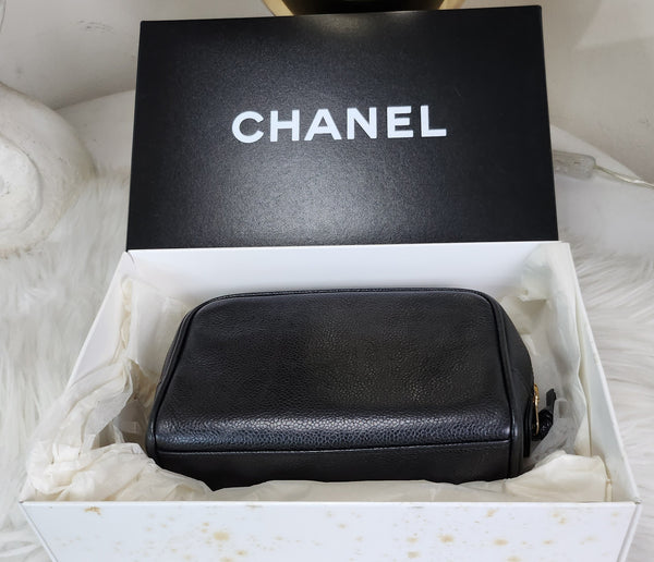 PRELOVED Chanel Toiletries Caviar Leather