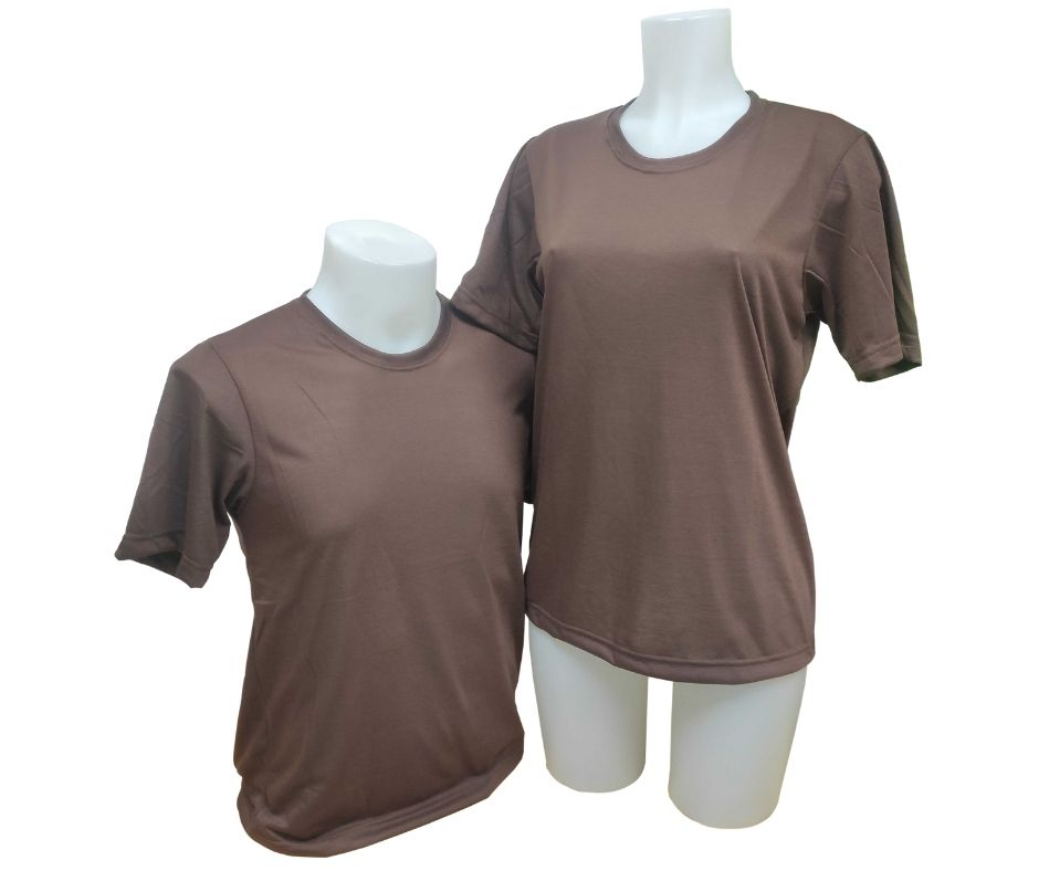 Plain T-Shirt Cotton Jersey Choco Brown