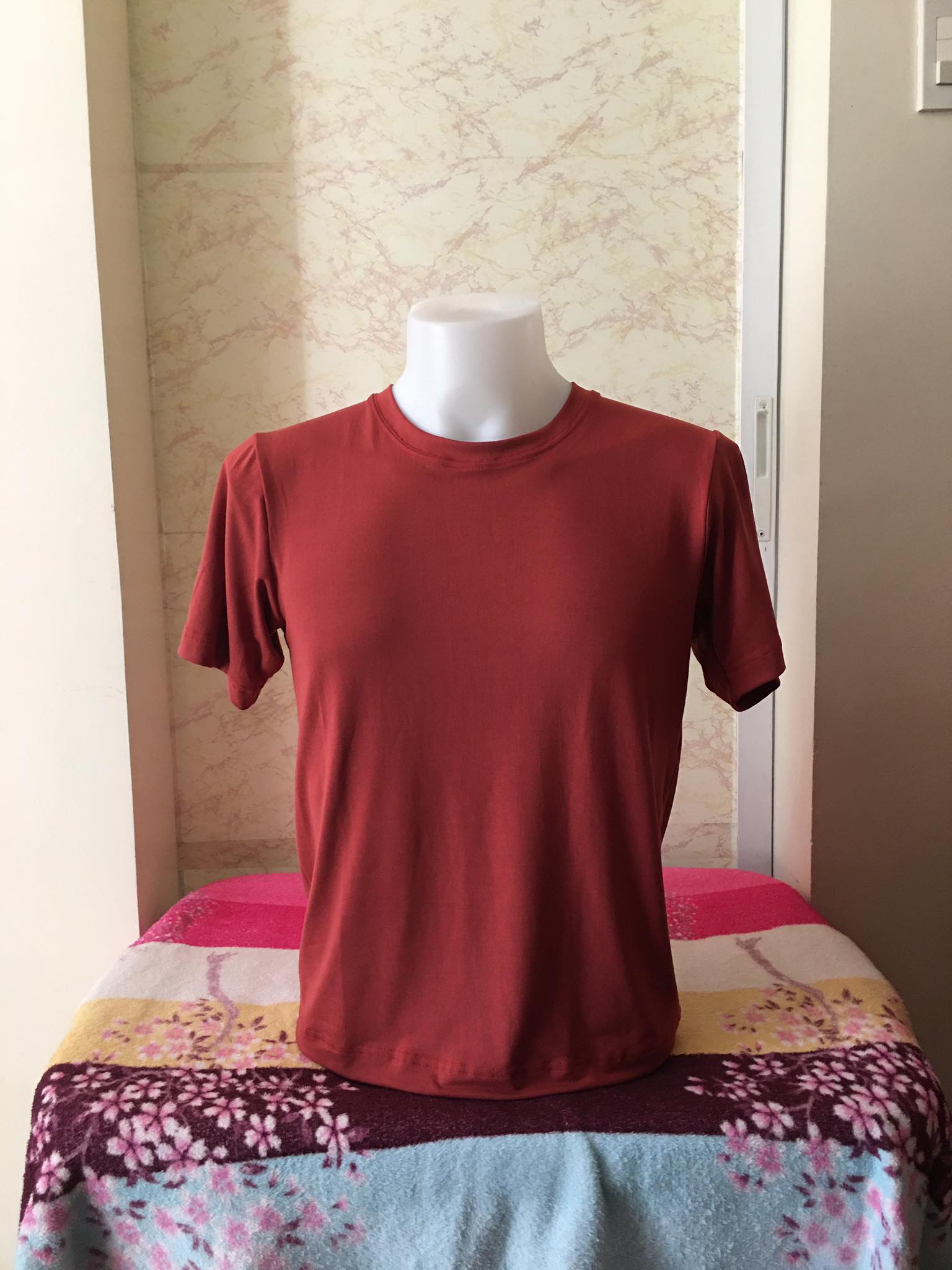 Plain T-Shirt Cotton Spandex Clay
