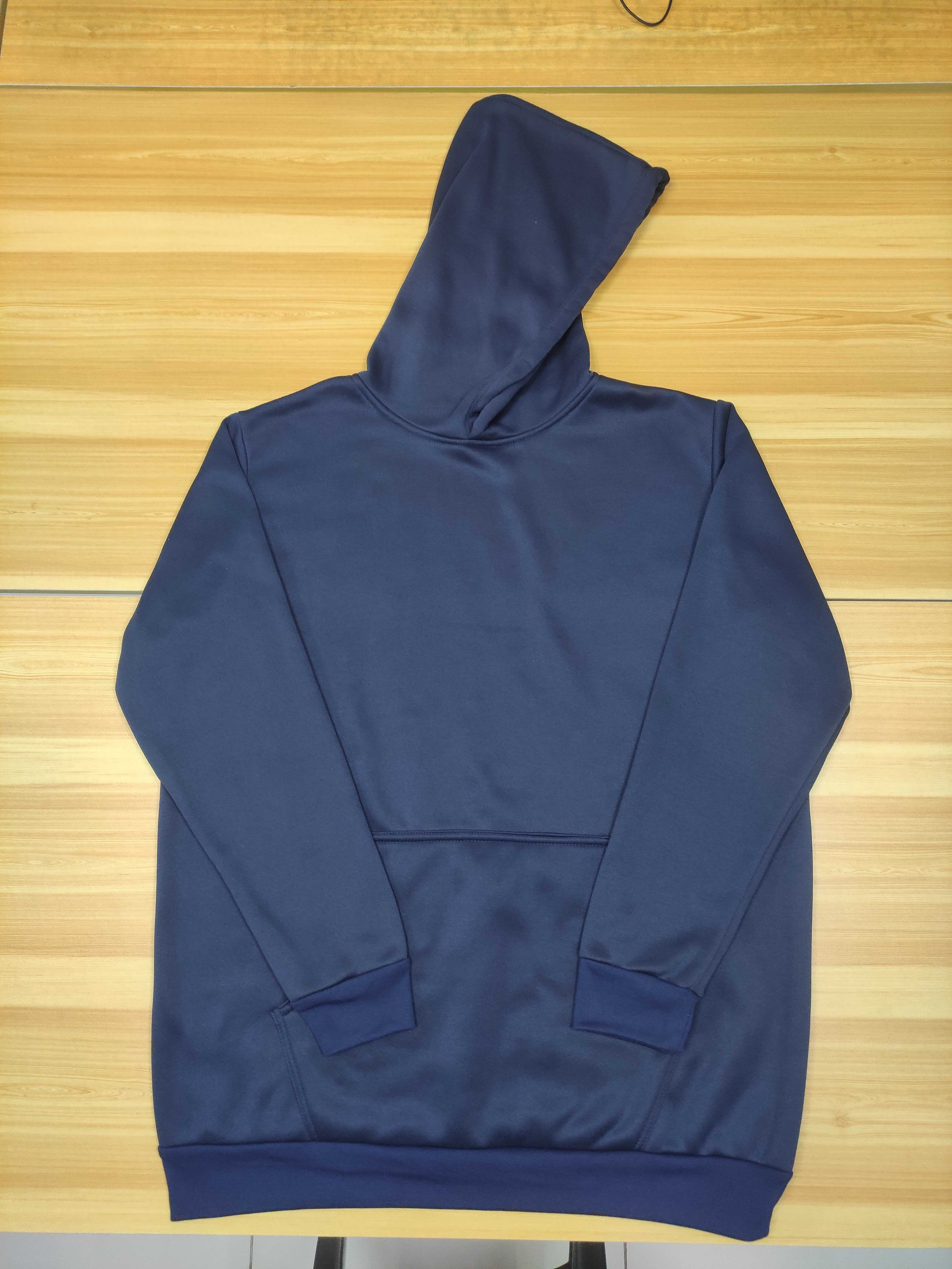 Cotton Brush Hoodie Jacket Navy Blue