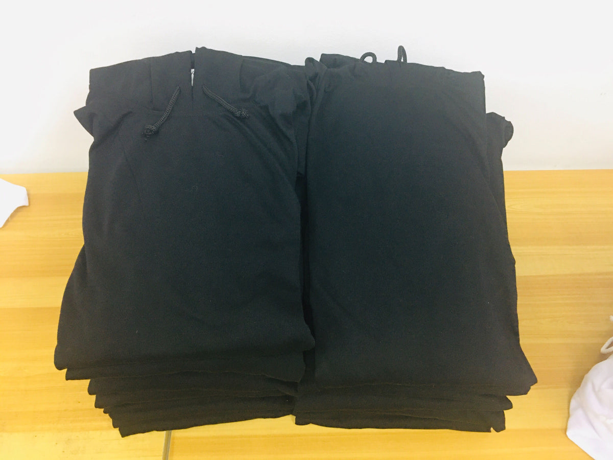 Jersey Cotton Plain Hoodie Jacket Black