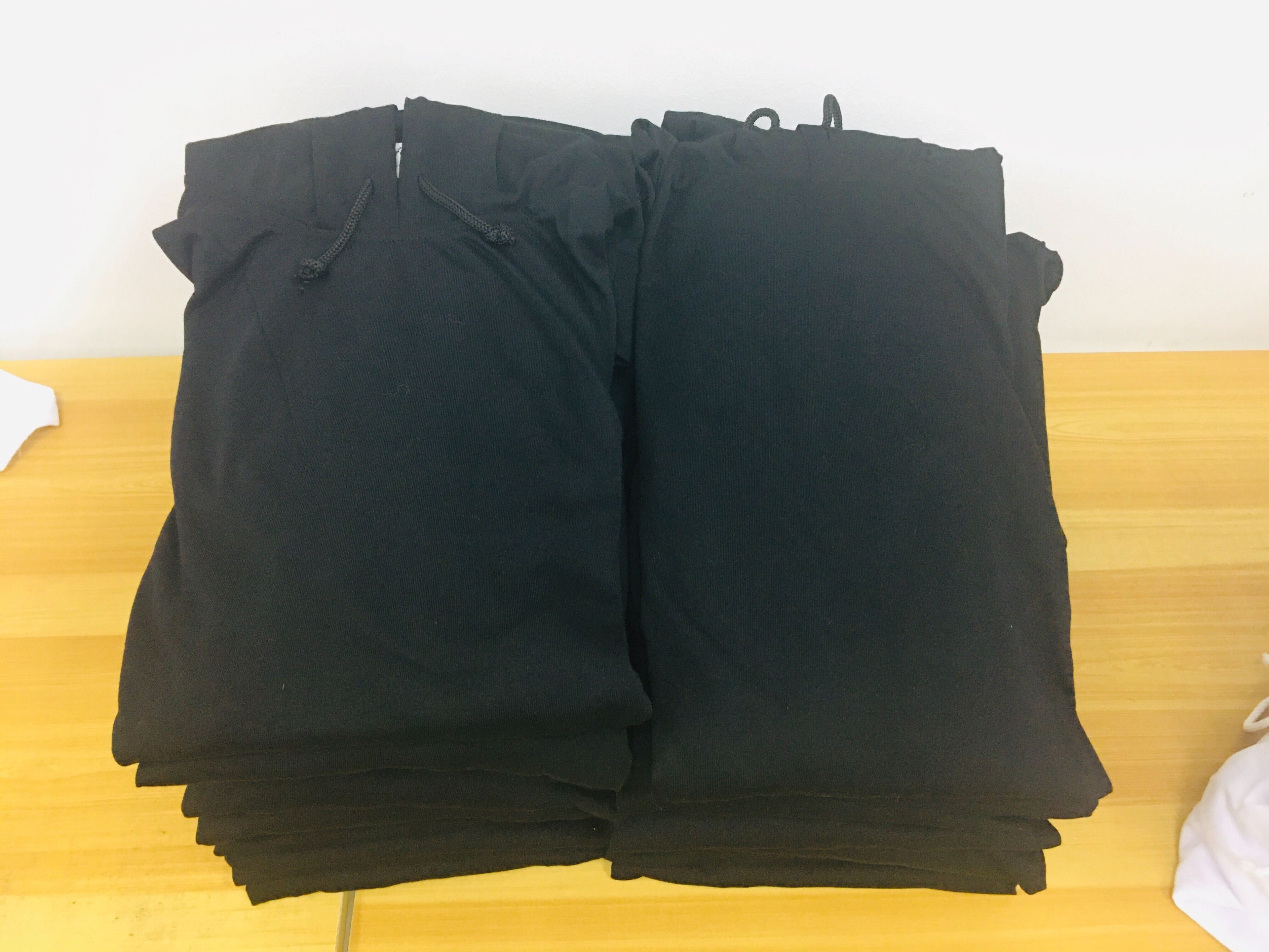 Jersey Cotton Plain Hoodie Jacket Black