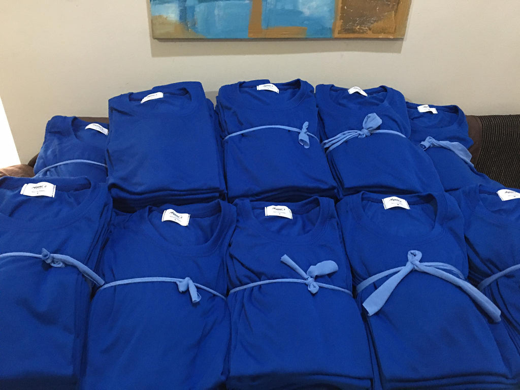 Plain T-Shirt Cotton Jersey Ocean Blue