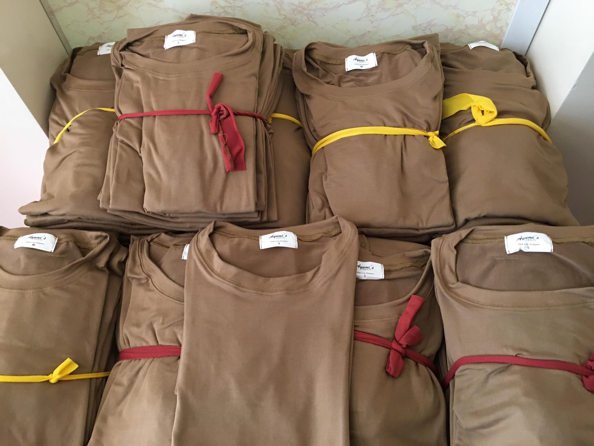 Plain T-Shirt Cotton Spandex Khaki