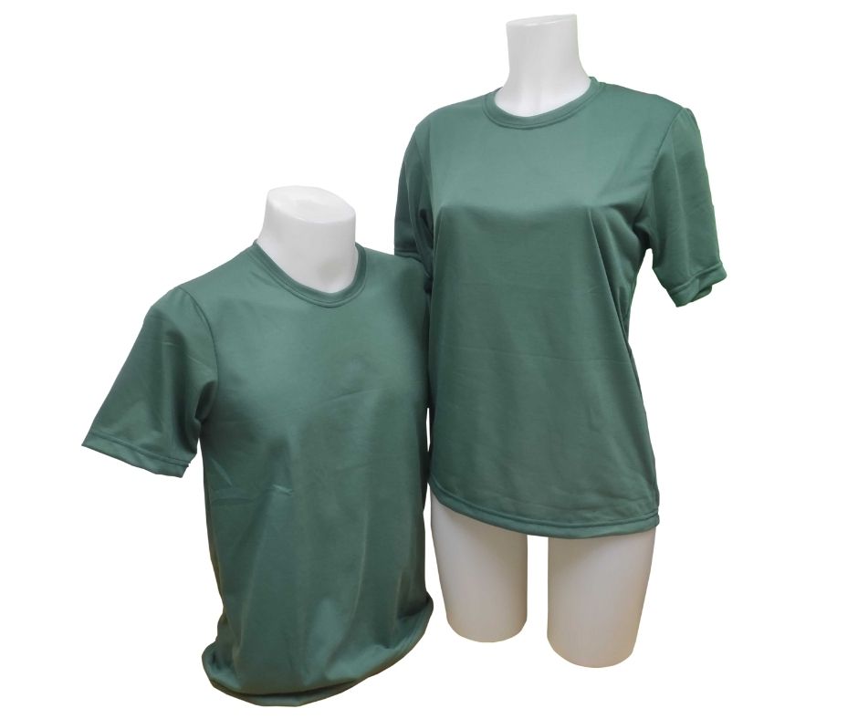 Plain T-Shirt Cotton Jersey Sage Green