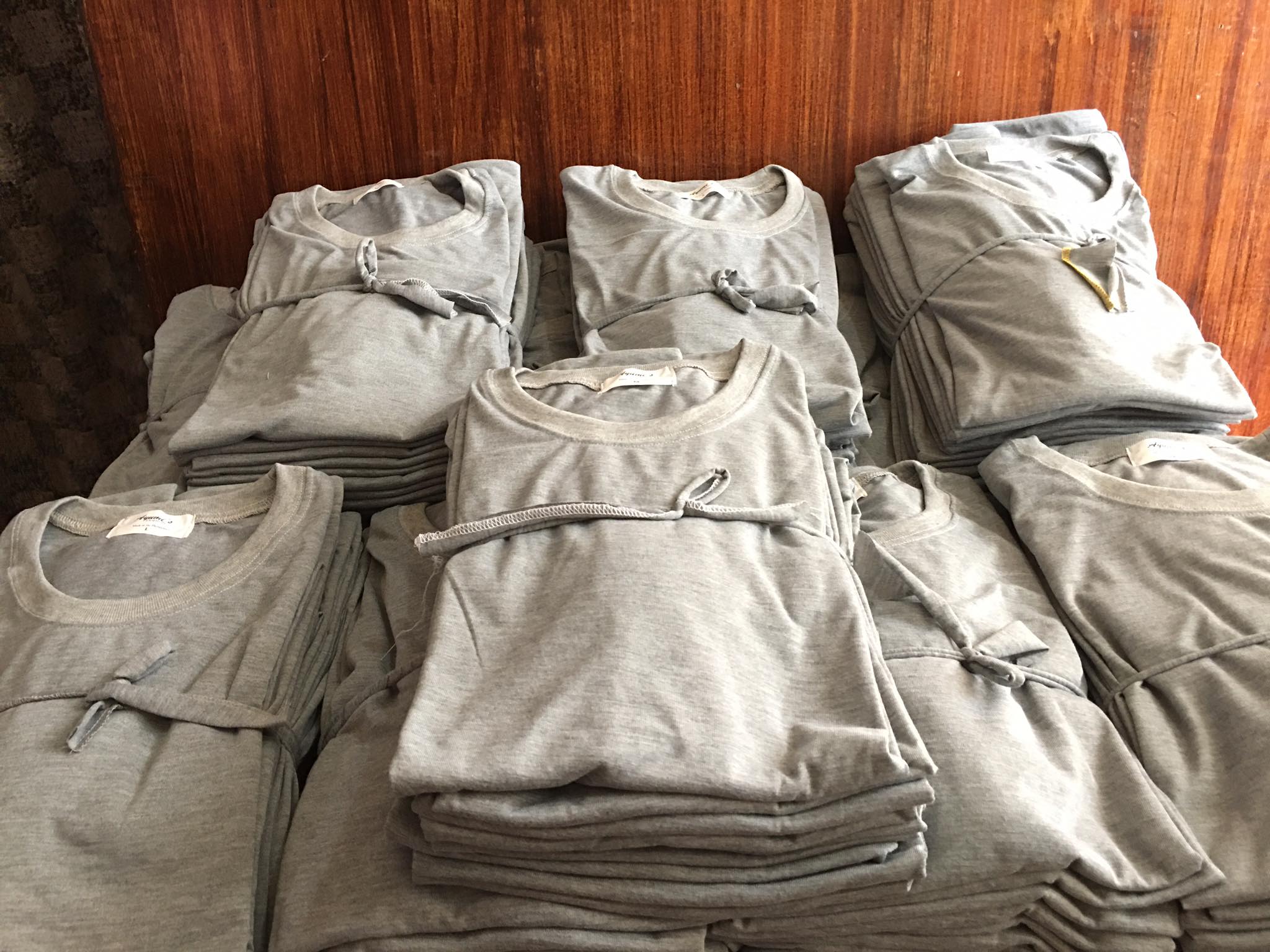 Plain T-Shirt Cotton Jersey Light Gray