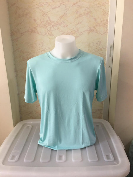Plain T-Shirt Cotton Spandex Mint Green