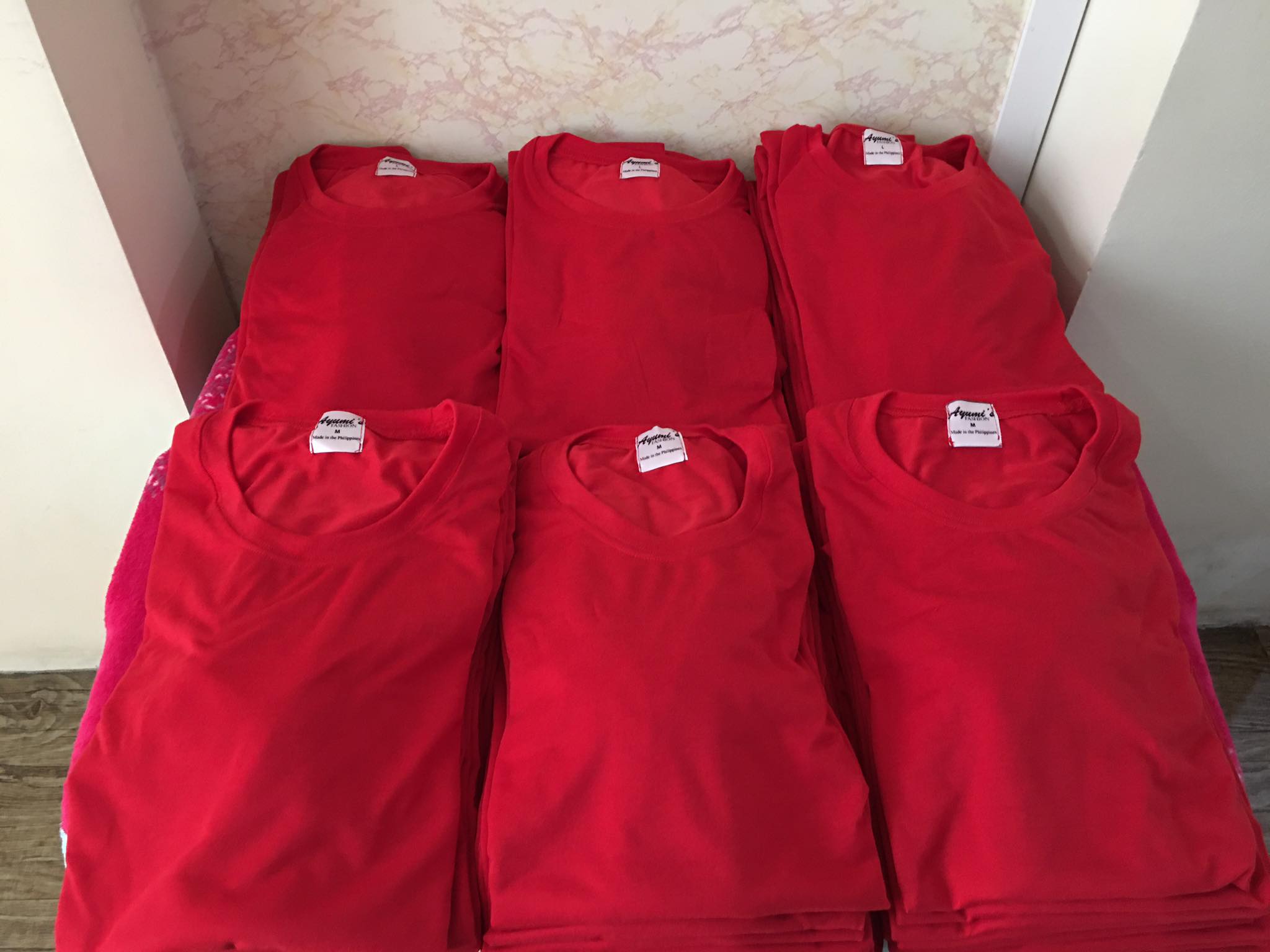 Plain T-Shirt Cotton Jersey Red