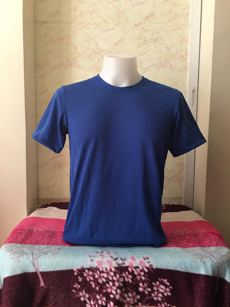 Plain T-Shirt Cotton Jersey Ocean Blue