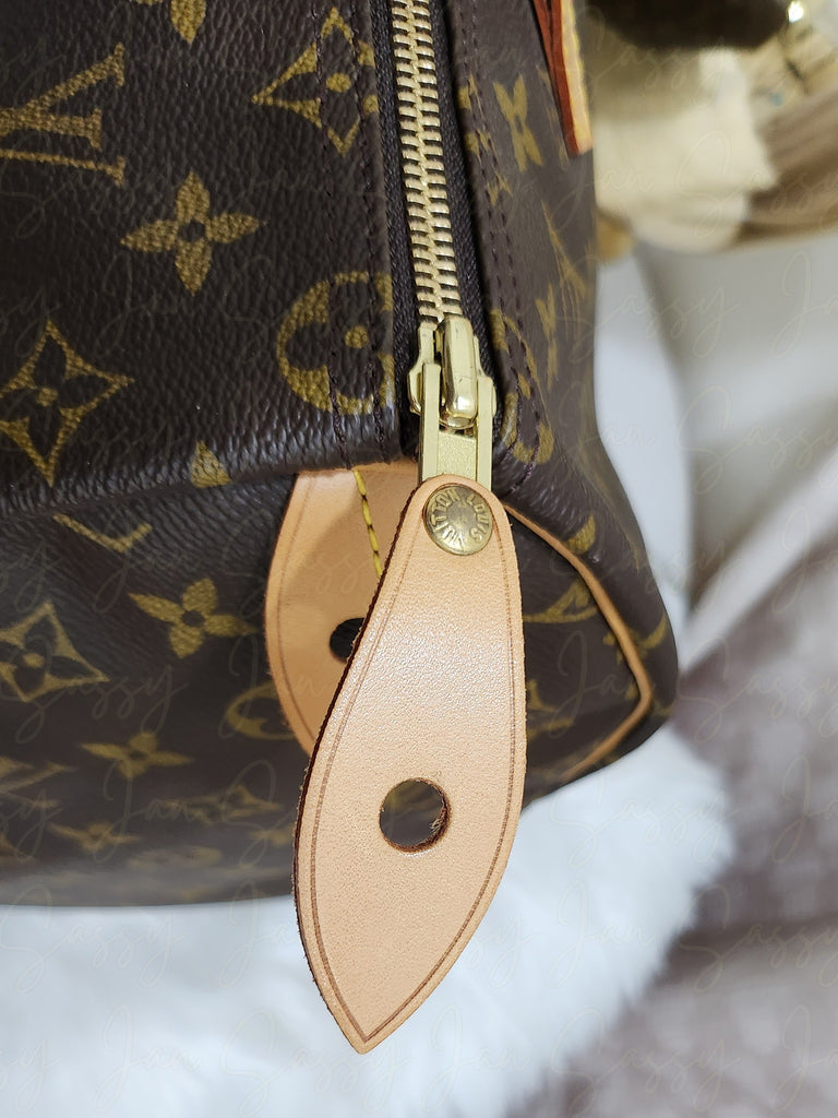 Lovely Louis Vuitton Speedy bag 35 in custom monogram canvas Legendary  Love Brown Leather Cloth ref.270240 - Joli Closet