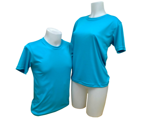 Plain T-Shirt Quiana Cotton Pacific Blue
