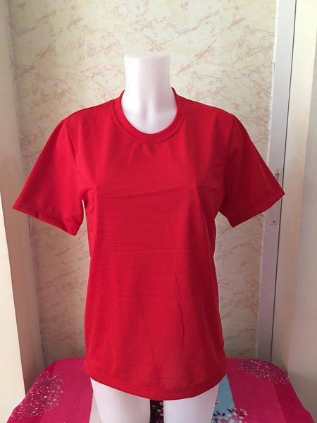 Plain T-Shirt Cotton Jersey Red