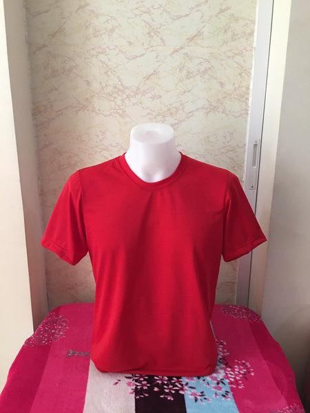 Plain T-Shirt Cotton Jersey Red