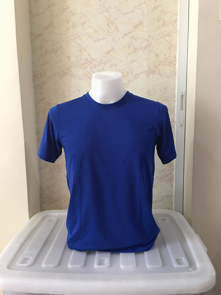 Plain T-Shirt Cotton Jersey Royal Blue