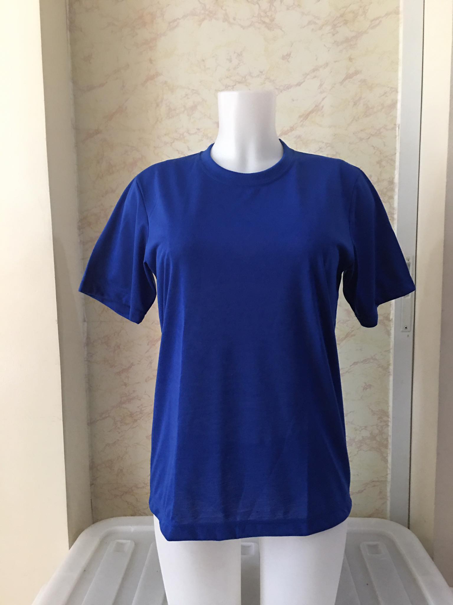 Plain T-Shirt Cotton Jersey Royal Blue