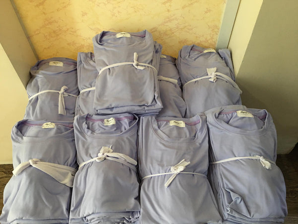Plain T-Shirt Cotton Spandex Lavender
