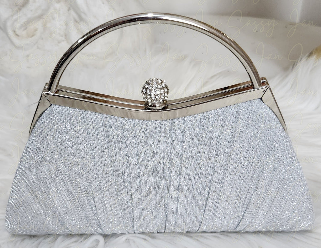 Silver party best sale purse