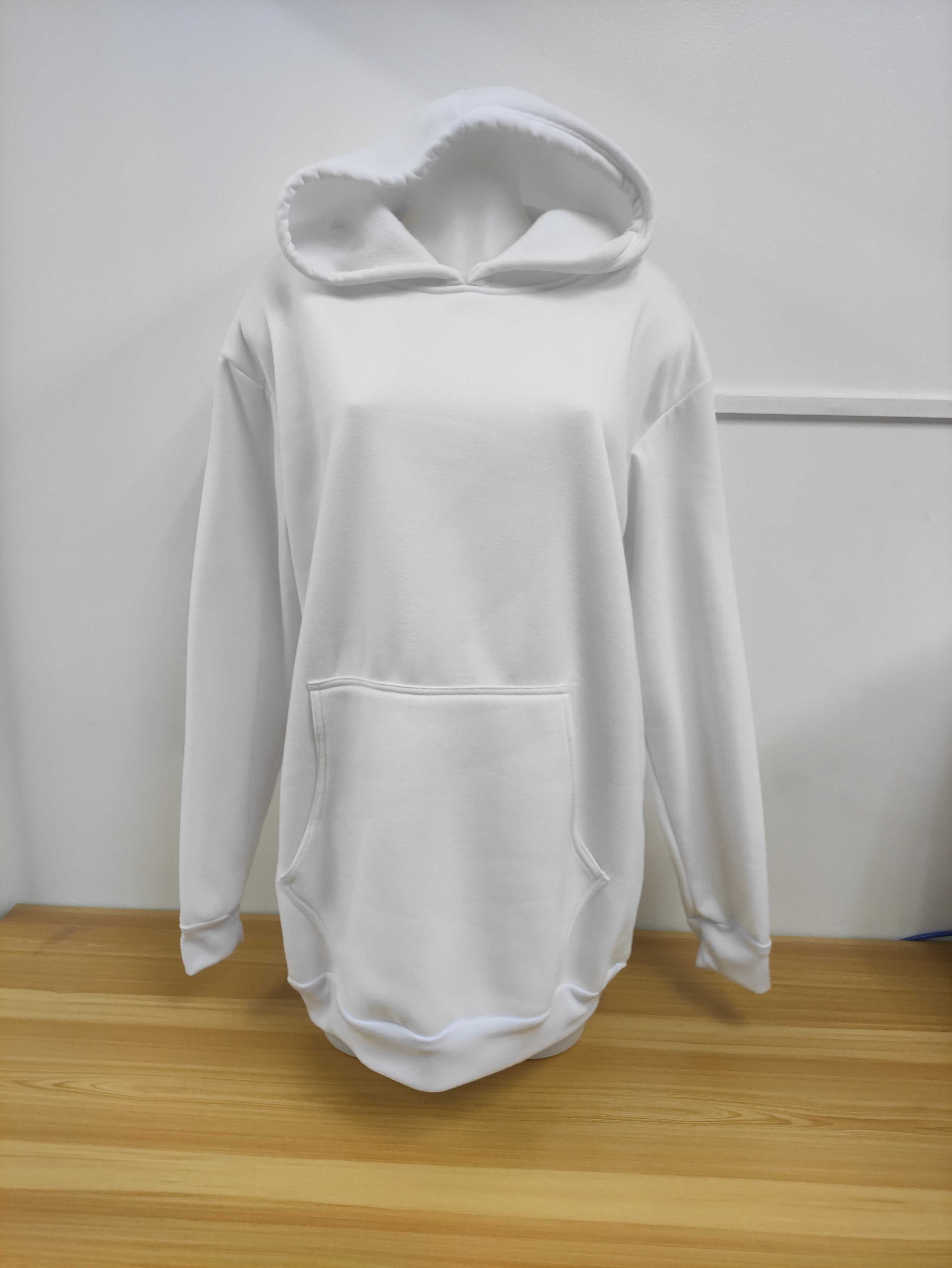 Cotton Brush Hoodie Jacket White